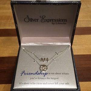 LArocks Silver Friendship Necklaces